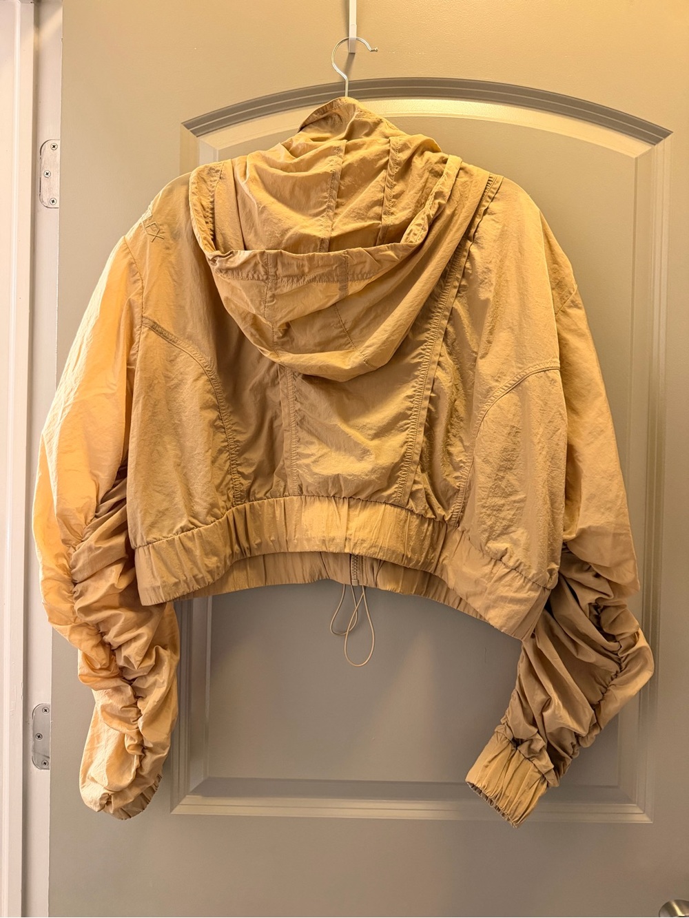 POPFLEX Ruffle Cropped Windbreaker - Picture 3 of 4